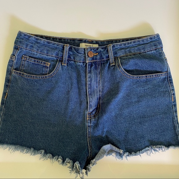FOREVER 21 JEAN SHORTS - Picture 1 of 2